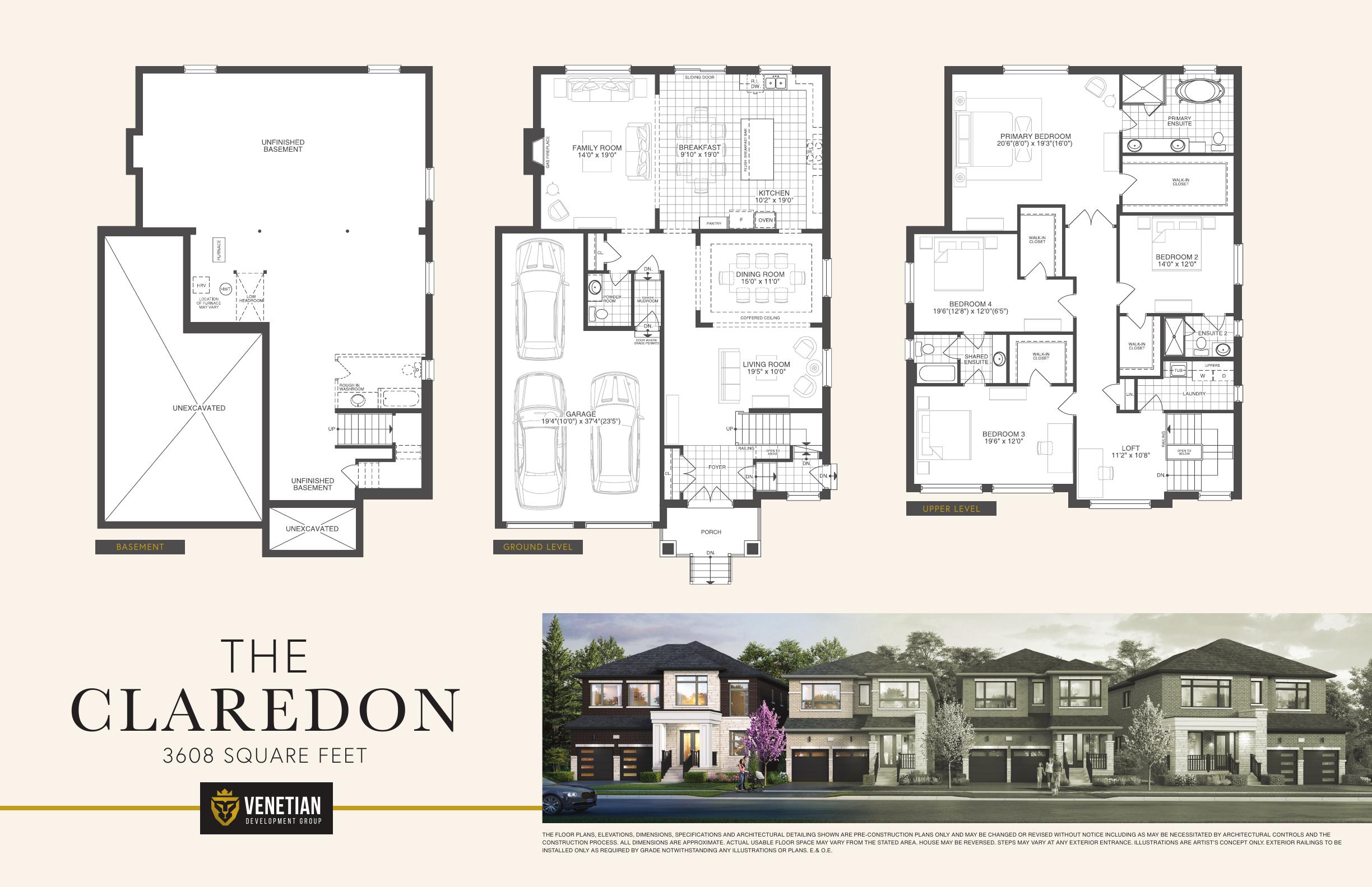 The Claredon architectural drawing page 2