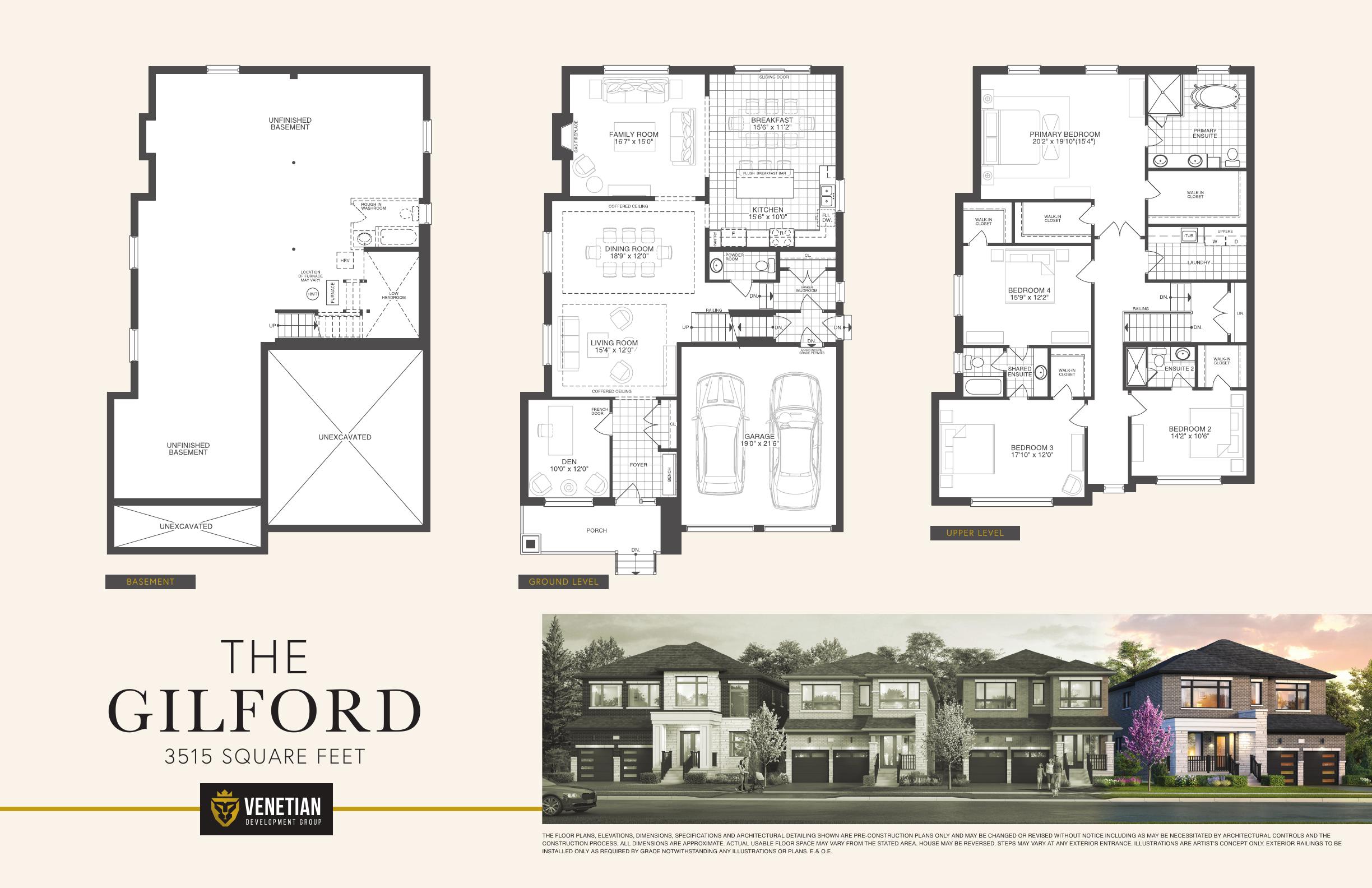 The Gilford architectural drawing page 2